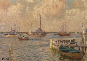 Segelboote vor der Küste